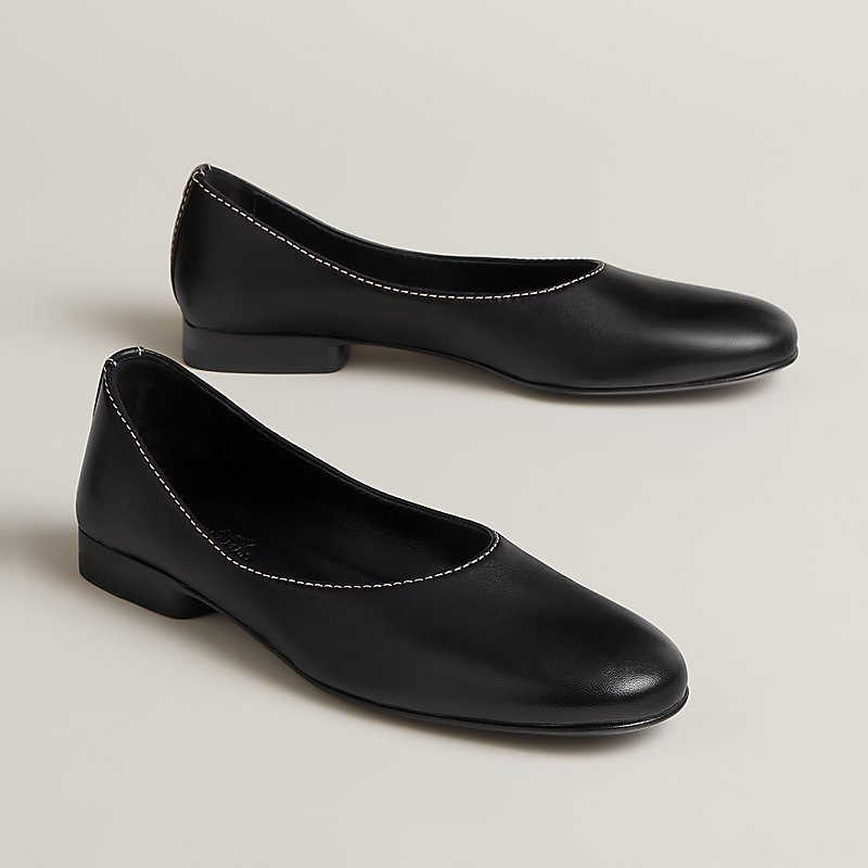 Liz ballet flat - Black | Hermès Canada